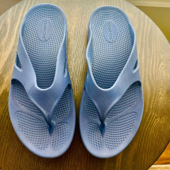 OOFOS OOlala Blue Comfort Sandals plantar fasciitis sandals - Picture 1 of 5
